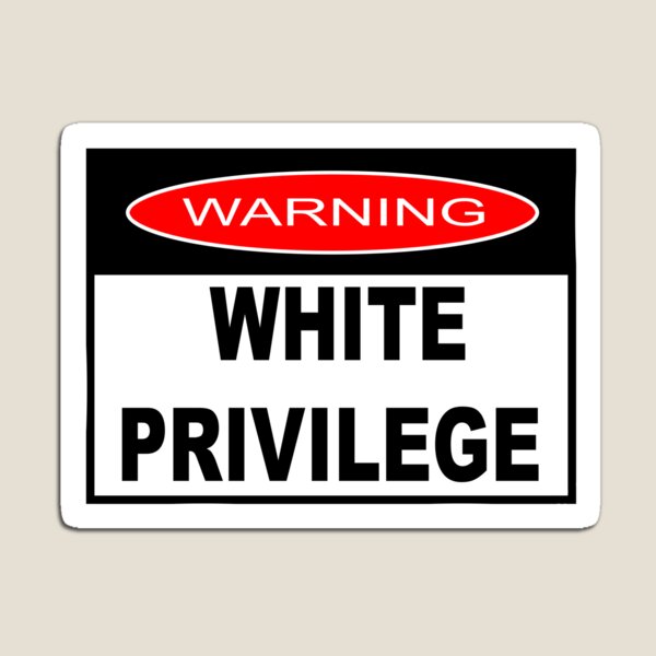 White privilege deals car decal