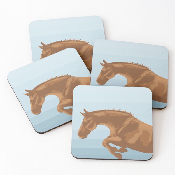 Item preview, Chestnut Horse Jumping designed and sold by studioartbyanna.