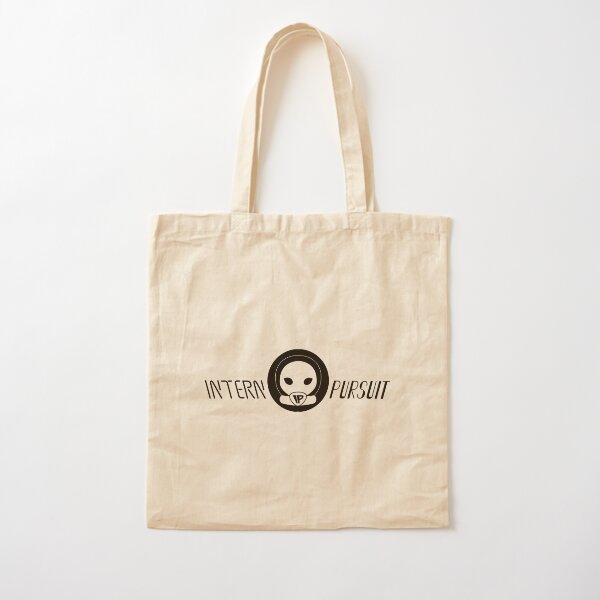 Alien Head Black Horizontal Logo Cotton Tote Bag