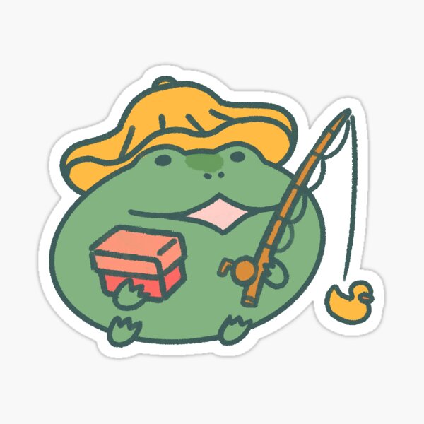 Fisher Frog Sticker