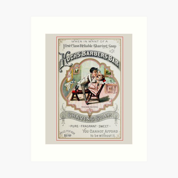 Item preview, Vintage Barber Shop Advertisement designed and sold by Marcee Duggar.