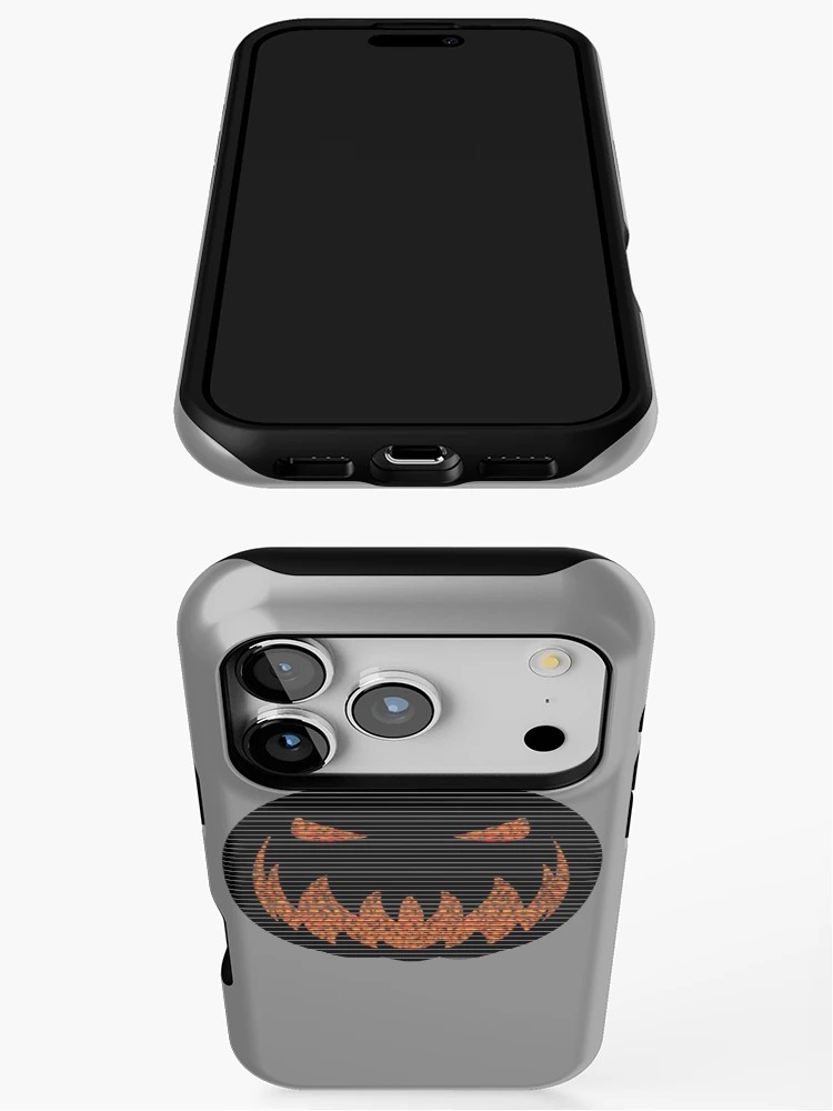 Thumbnail 3 of 4, iPhone Case, Scanline Pumpkin designed and sold by RKSDesigns.