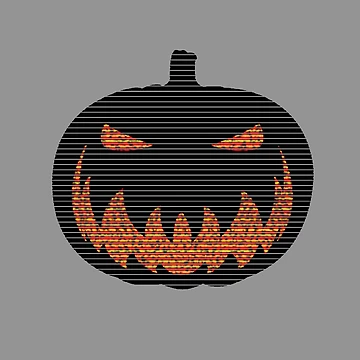Artwork thumbnail, Scanline Pumpkin by RKSDesigns