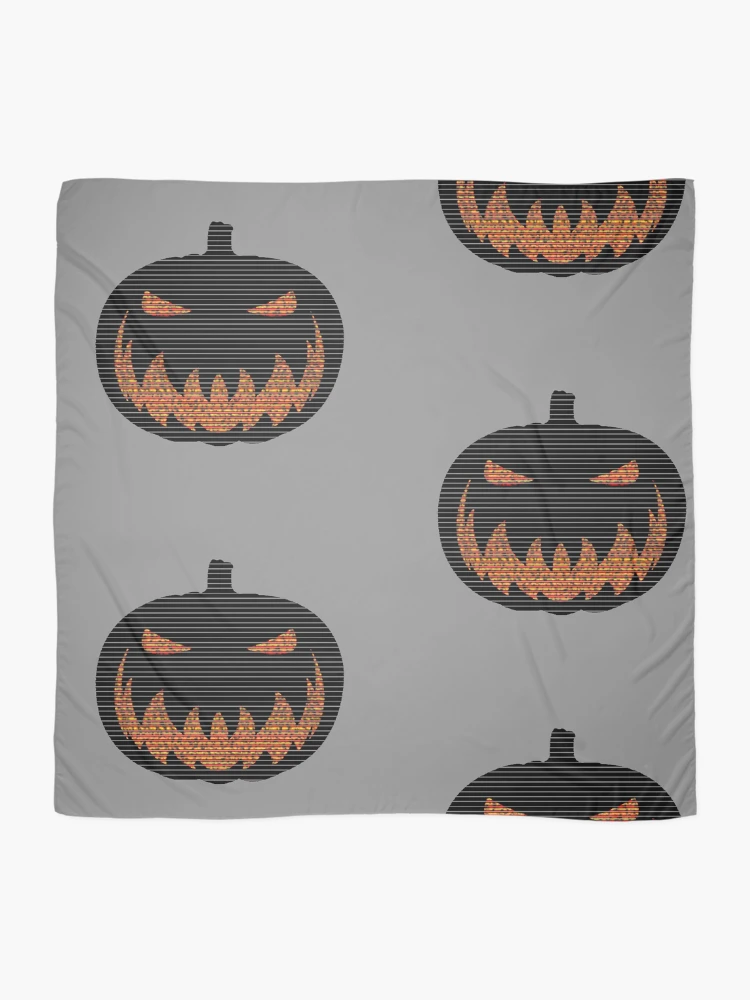 Thumbnail 2 of 3, Scarf, Scanline Pumpkin designed and sold by RKSDesigns.