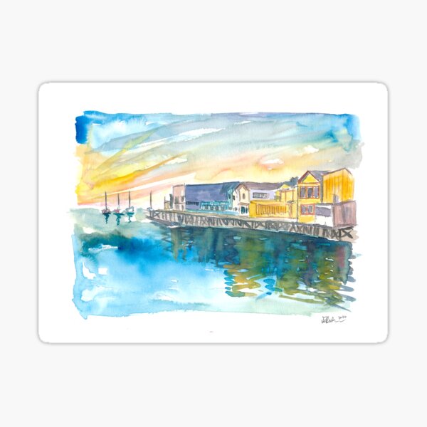 Item preview, Monterey Bay California Cannery Row Waterfront designed and sold by artshop77.