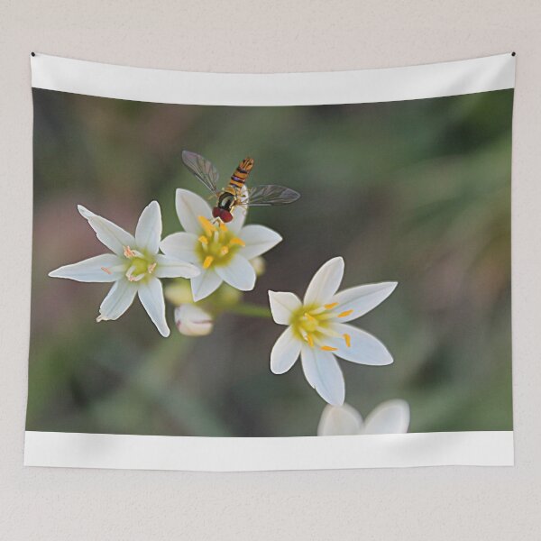 Item preview, Beautiful Flower Fly on White Flowers Photo  designed and sold by BlessItAllTees.