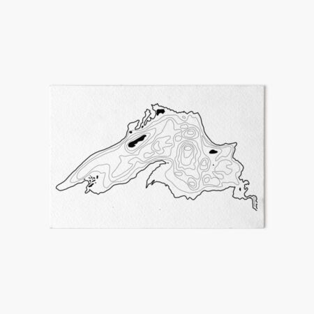 Item preview, Lake Superior Depth Map designed and sold by The Water Nerd.