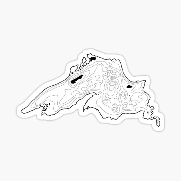 Item preview, Lake Superior Depth Map designed and sold by The Water Nerd.