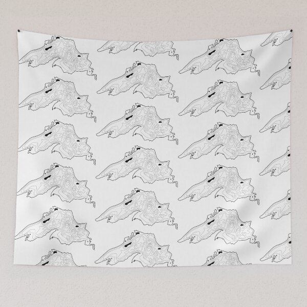 Item preview, Lake Superior Depth Map designed and sold by The Water Nerd.