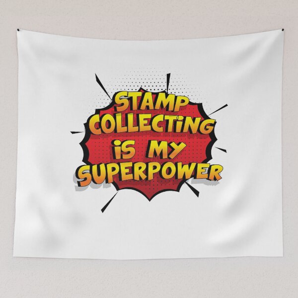 Item preview, Stamp Collecting is my Superpower Funny Design Stamp Collecting Gift designed and sold by Custom365.