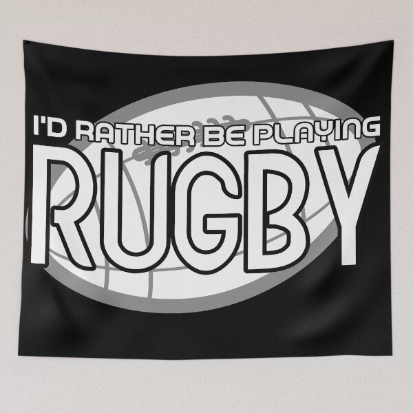 Artikelvorschau, Ich würde lieber Rugby spielen entworfen und verkauft von RobomShop.