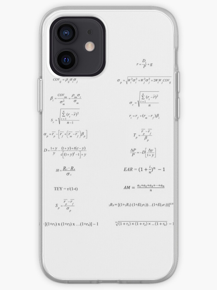 Cfp Exam Board Provided Formulae Iphone Case Cover By Ienjoycatsss Redbubble