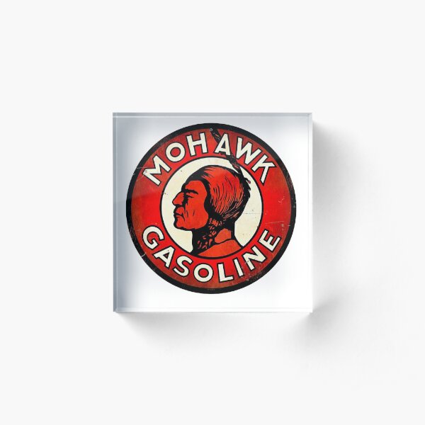 Mohawk Gasoline Emblem Acrylic Block