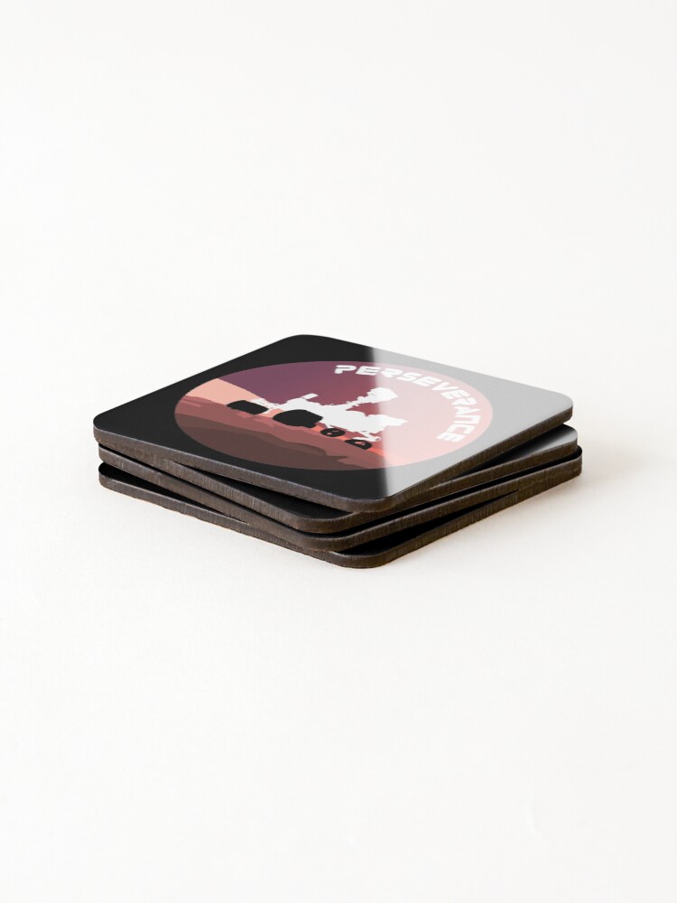 Thumbnail 4 of 5, Coasters (Set of 4), Mars Rover - Perseverance designed and sold by carlstad.