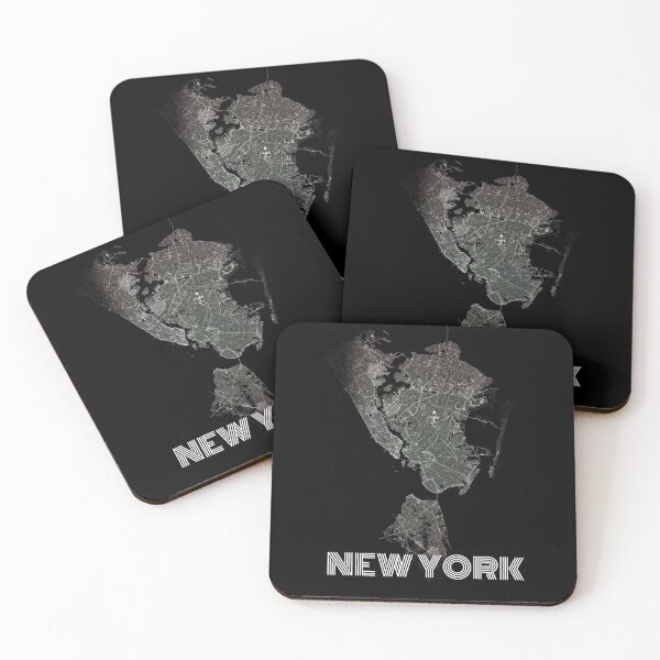 Item preview, New York  city road map black and white simple and artistic designed and sold by rashadat.