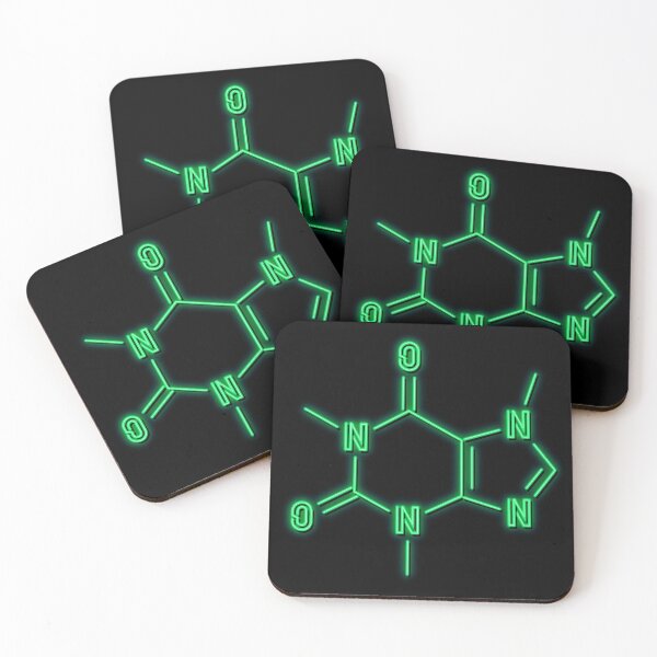 Item preview, Neon Caffeine Molecule designed and sold by Elle  Hazlett.
