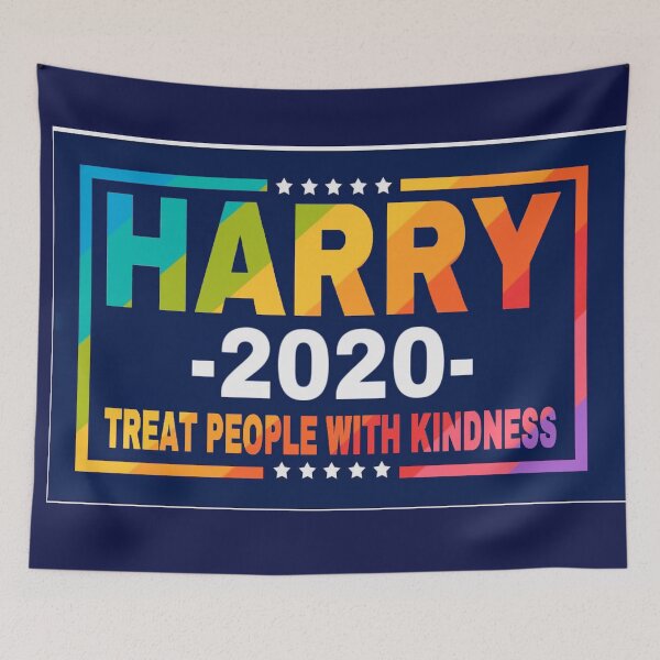 Item preview, Harry 2020 President Treat People With Kindness Rainbow designed and sold by Rose Kelly.