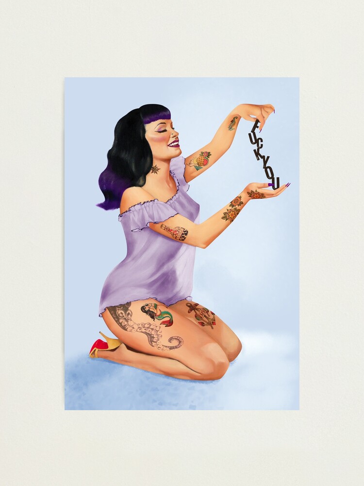 Alternate view of Metro&medio Designs - Cut Out Pin-up Photographic Print