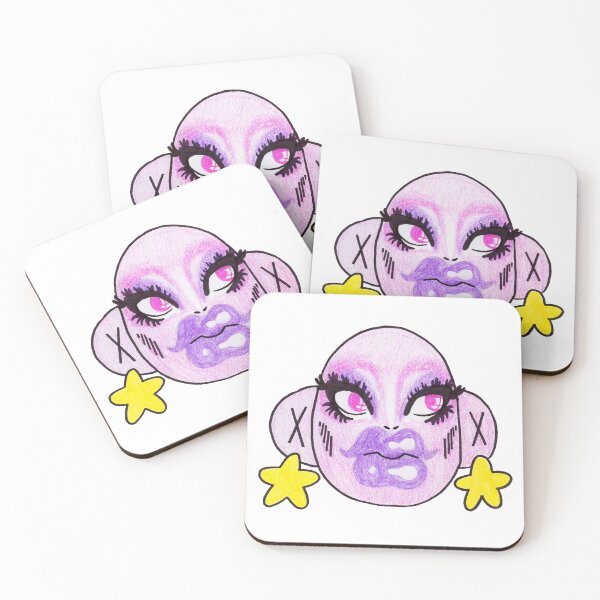 Item preview, Pink Drag Queen Face Makeup  designed and sold by mia-stickers0.