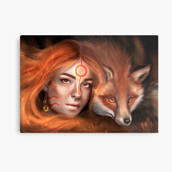 Kitsune Metal Print