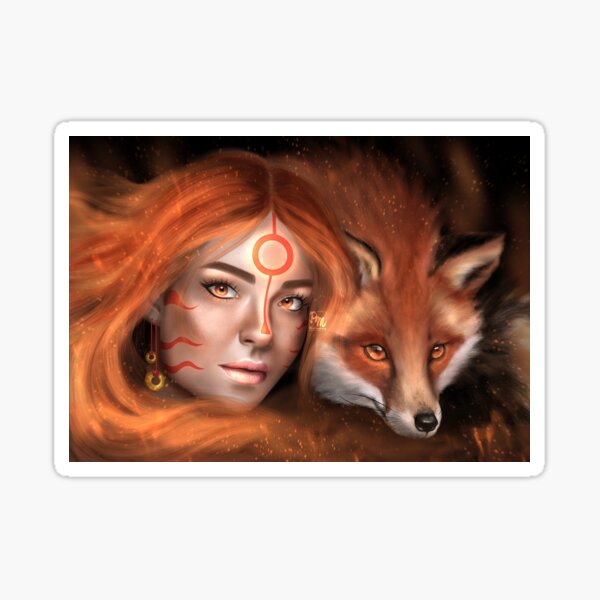 Kitsune Sticker
