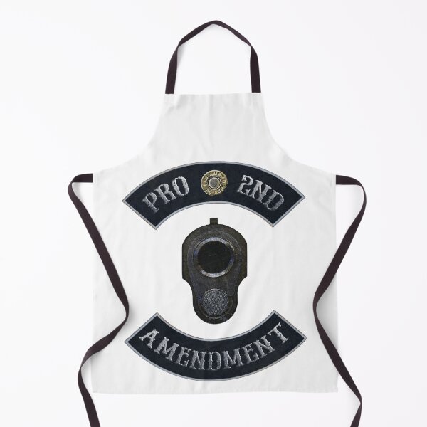 Item preview, Pro 2nd Amendment in Rockers with M1911 Colt 45 Muzzle Black Background designed and sold by MadBadDangerous.