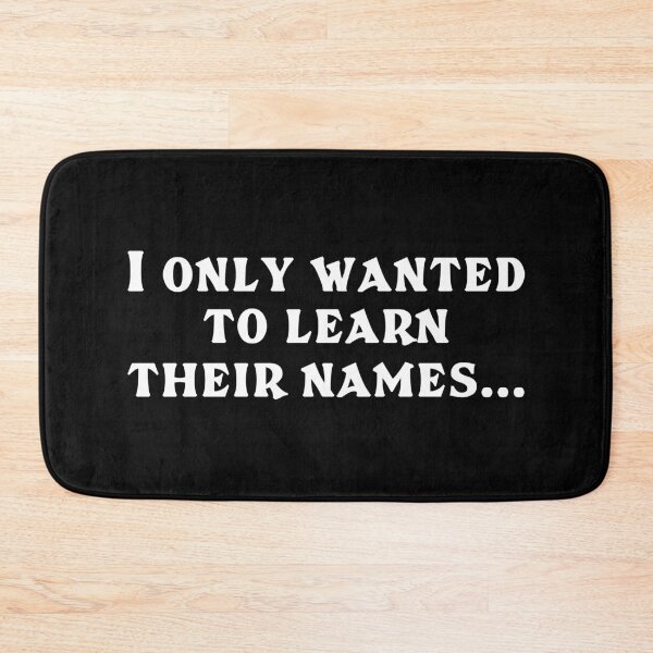 Item preview, I ONLY WANTED TO LEARN THEIR NAMES Funny Kpop Quote designed and sold by SugarSaint.