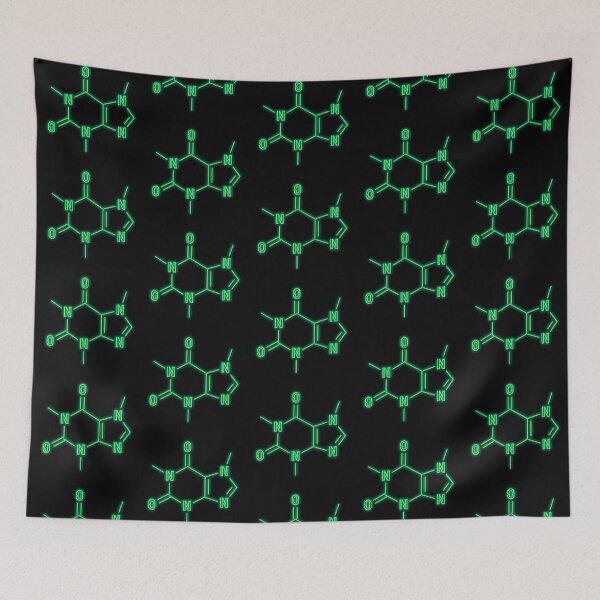 Item preview, Neon Caffeine Molecule designed and sold by Elle  Hazlett.