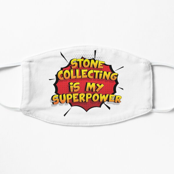 Stone Collecting ist mein Superpower Lustiges Stone Collecting Designgeschenk Flache Maske