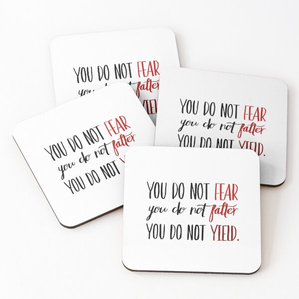 Item preview, You Do Not Fear You Do Not Falter You Do Not Yield designed and sold by FabledInk.