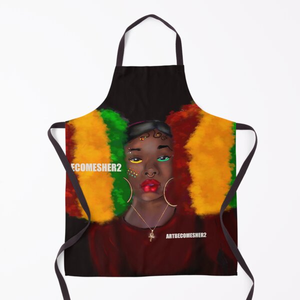 Item preview, Red, Green, and Gold Giant Afro Puffs  designed and sold by ArtBecomesHer2.