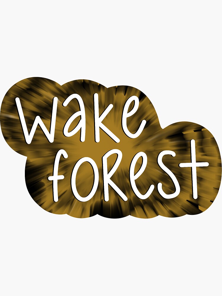 "Wake Forest TieDye" Sticker for Sale by haileyk923 Redbubble