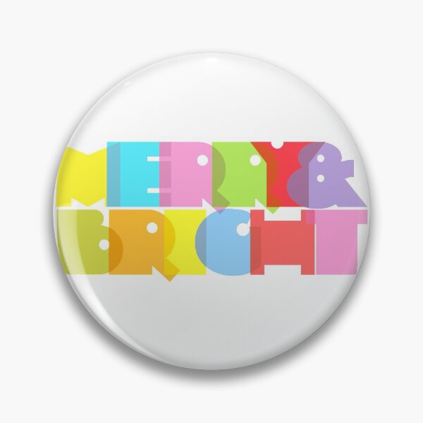 Item preview, Merry And Bright Fun Modern Colorful Christmas Holidays Design designed and sold by theimagezone.