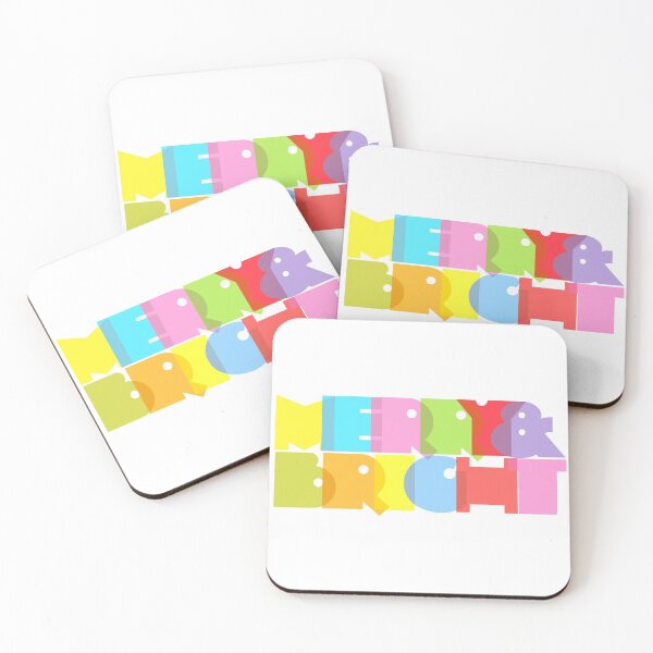 Item preview, Merry And Bright Fun Modern Colorful Christmas Holidays Design designed and sold by theimagezone.