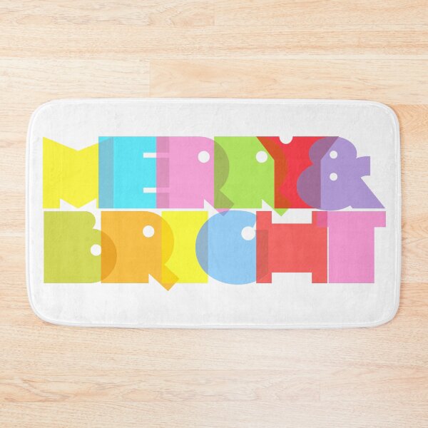 Item preview, Merry And Bright Fun Modern Colorful Christmas Holidays Design designed and sold by theimagezone.