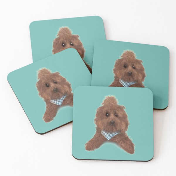 Item preview, Cute Poodle with Dog-Bun designed and sold by ikigaicreations.