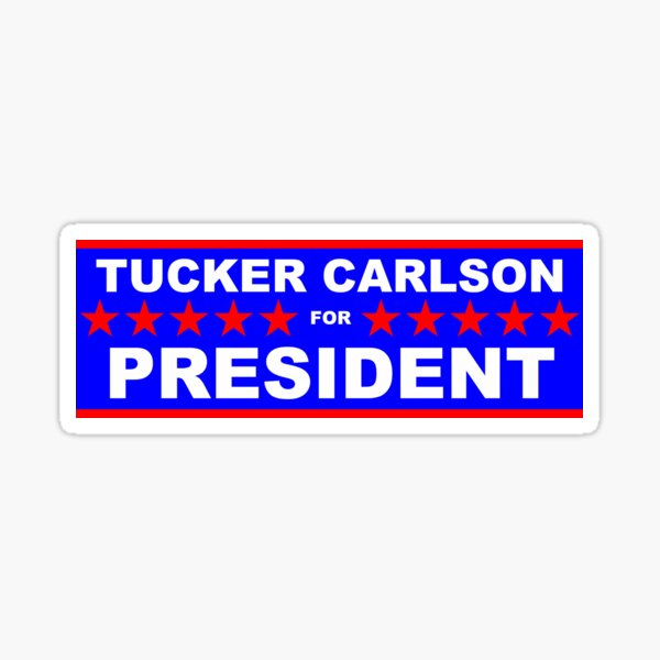 Tucker Carlson for President Sticker