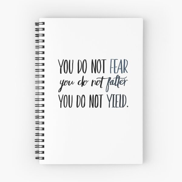 Item preview, You Do Not Fear You Do Not Falter You Do Not Yield Blue designed and sold by FabledInk.