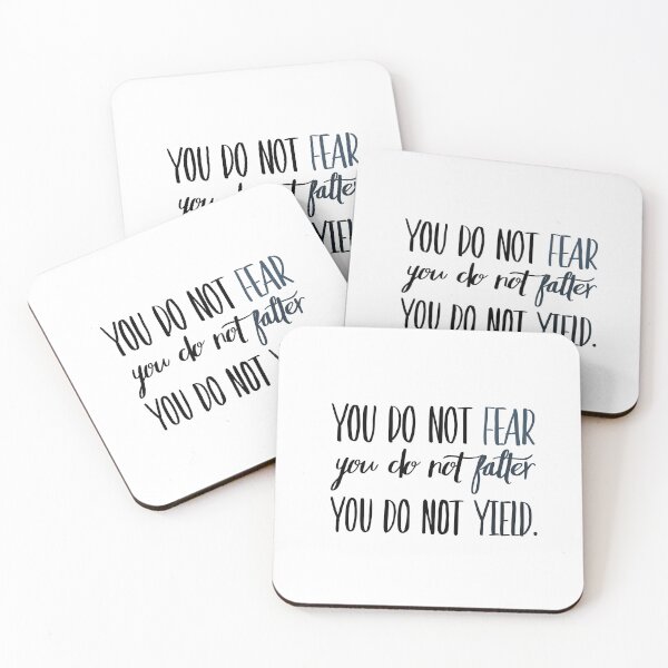 Item preview, You Do Not Fear You Do Not Falter You Do Not Yield Blue designed and sold by FabledInk.