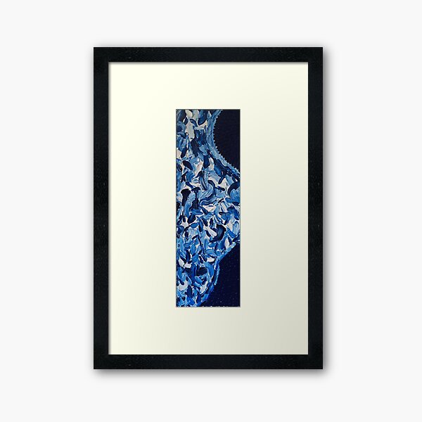 The Bluest Waves Framed Art Print