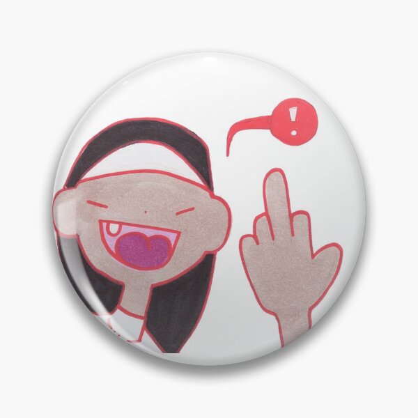 Artikelvorschau, Nonne dreht den Vogel um entworfen und verkauft von mia-stickers0.