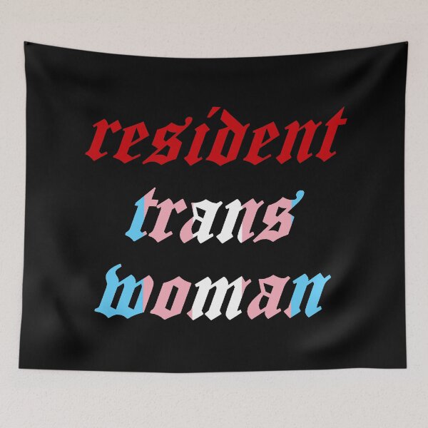 Item preview, Resident Trans Woman (Pride Flag Edition) designed and sold by punkauracrystal.