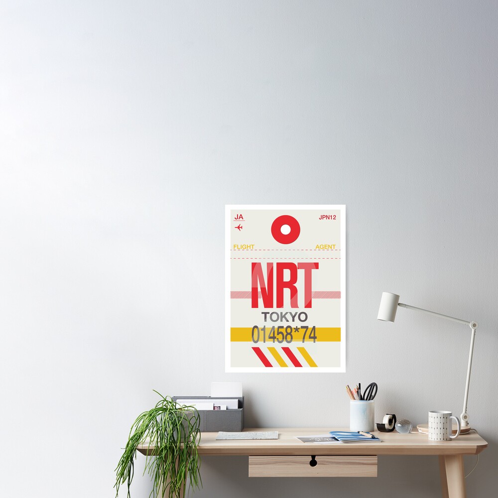 Nrt Baggage Tag Poster By Axemangraphics Redbubble