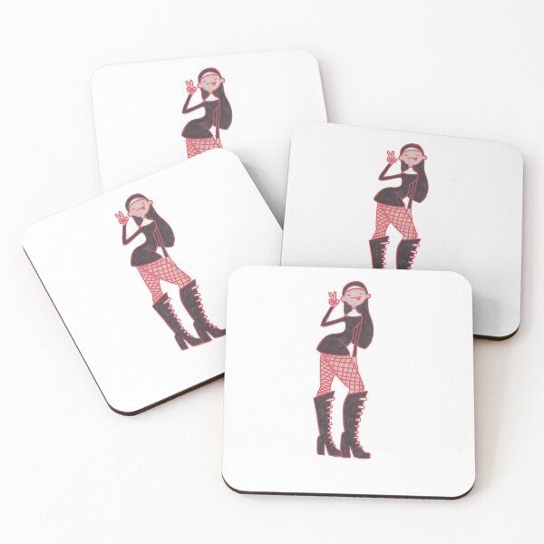Item preview, Nun in Boots and Fishnets Illustration designed and sold by mia-stickers0.