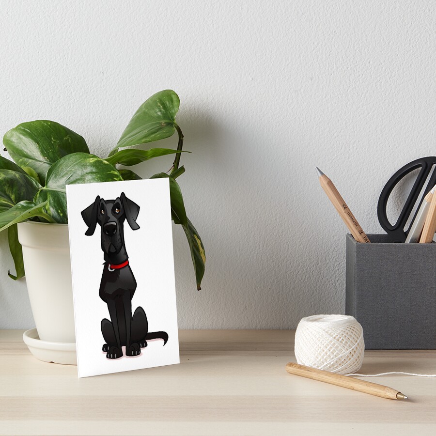 Tig, Black Lab Art Board Print
