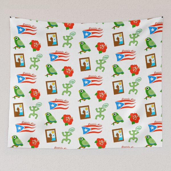 Item preview, Set de 5 Simbolos Puerto Rico Cotorra Hibiscus Coqui Garita Bandera designed and sold by byDarling.