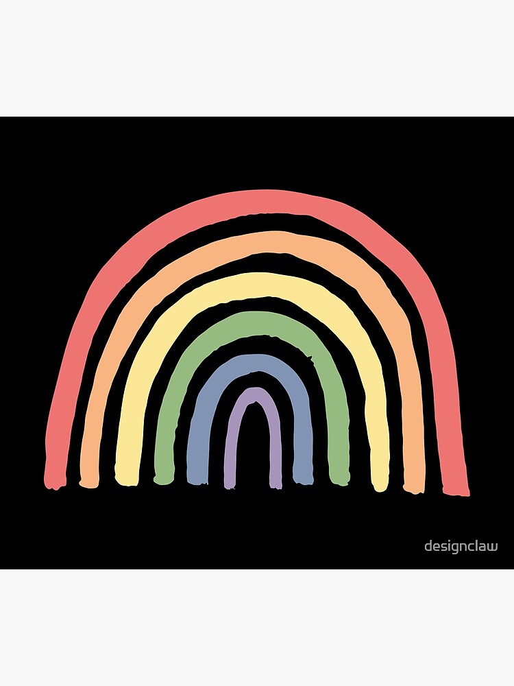 Aesthetic Rainbow Poster For Sale By Designclaw Redbubble