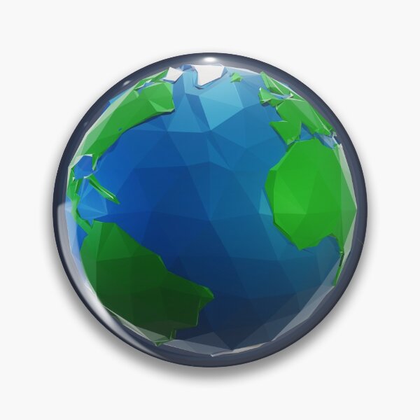 Item preview, Earth in Low Poly Style designed and sold by Pelopoly.
