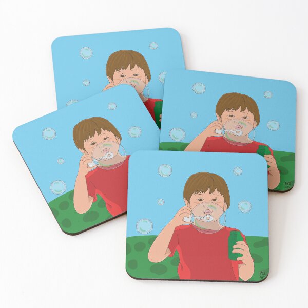 Item preview, The boy with the bubbles designed and sold by ByRachel.