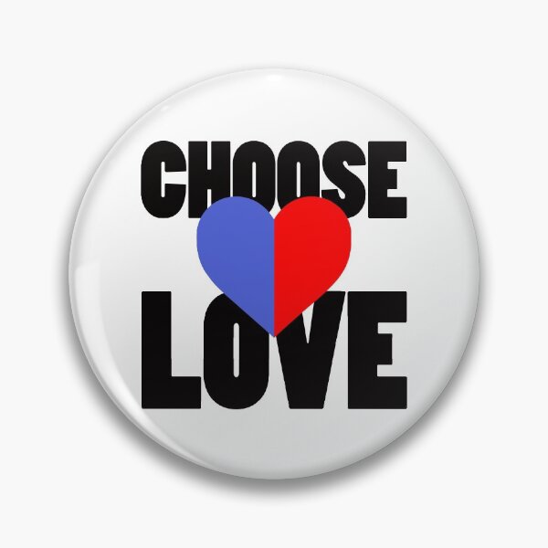 Item preview, CHOOSE LOVE Red & Blue designed and sold by horseymj1.